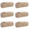 Vidaxl-Teppiche 6 Stück Kamel 200 x 150 cm Fleece