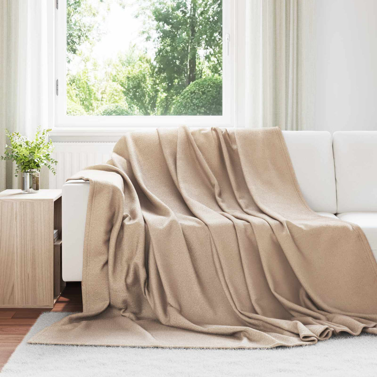 VidaXL Teppiche 6 Stück Kamel 240 x 220 cm Fleece