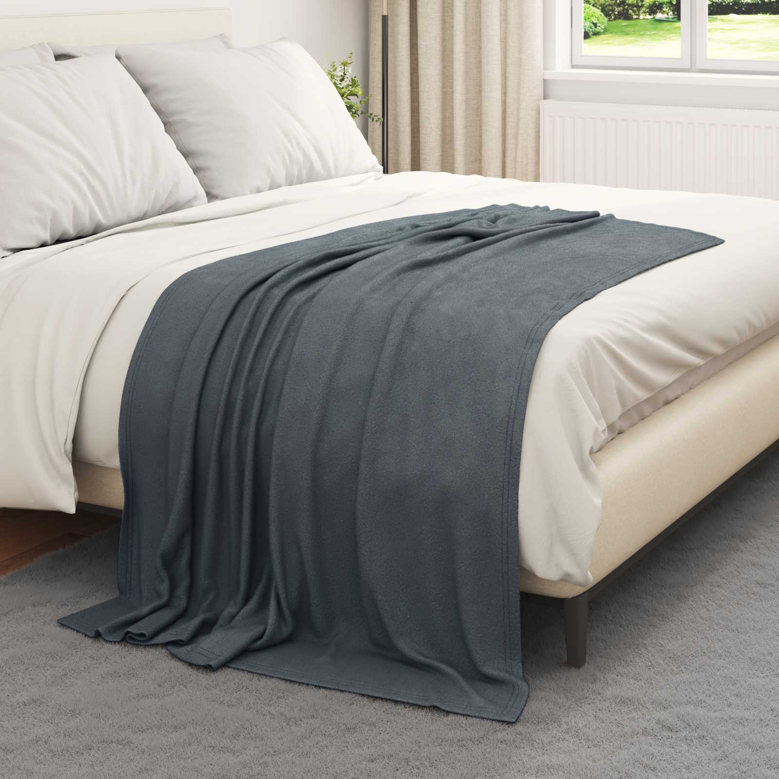 Vidaxl-Teppiche 6 Stück dunkelgrau 170 x 130 cm Fleece