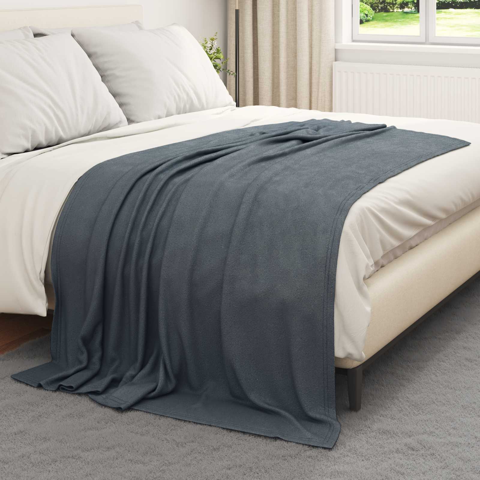Vidaxl-Teppiche 6 Stück dunkelgrau 200 x 150 cm Fleece