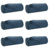 VidaXL Teppiche 6 Stück Marineblau 270 x 240 cm Fleece