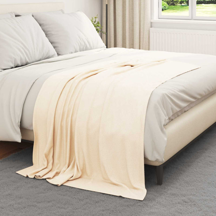 Vidaxl-Teppiche 6 Stück Creme 170 x 130 cm Fleece