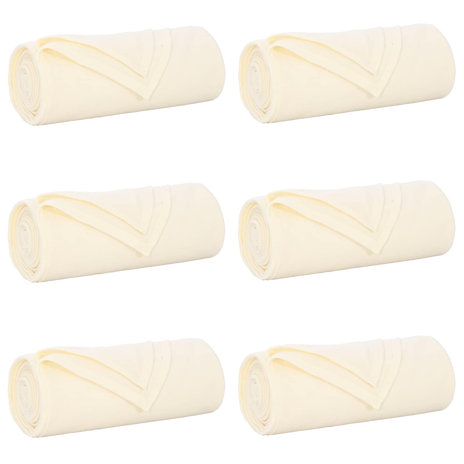 Vidaxl-Teppiche 6 Stück Creme 170 x 130 cm Fleece