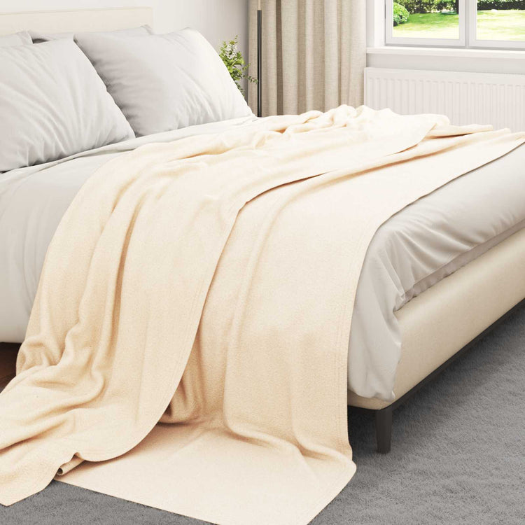 Vidaxl-Teppiche 6 Stück Creme 240 x 220 cm Fleece