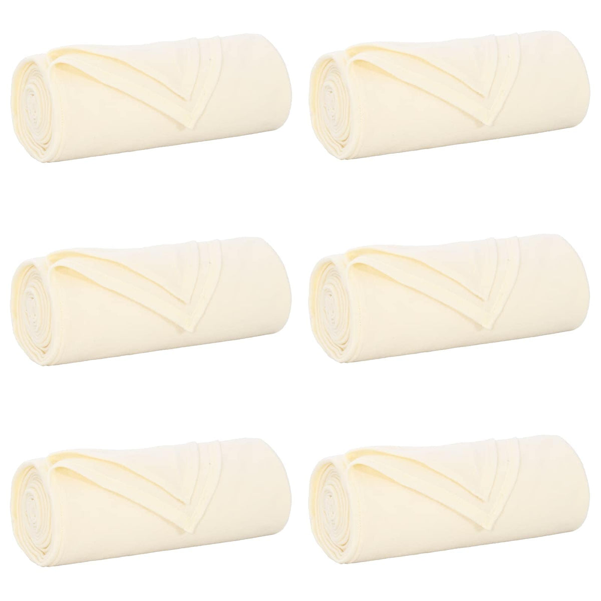 Vidaxl-Teppiche 6 Stück Creme 240 x 220 cm Fleece