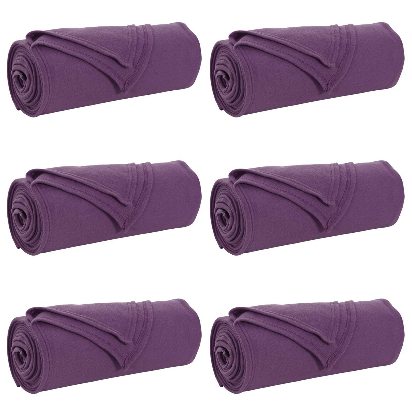 Vidaxl-Teppiche 6 Stück lila 170 x 130 cm Fleece