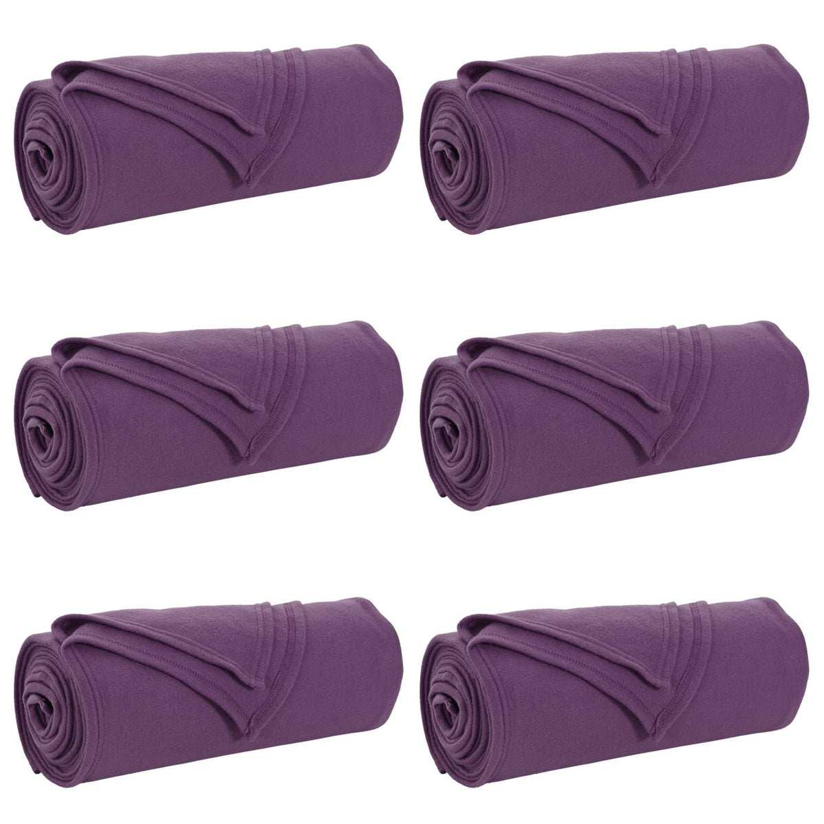Vidaxl-Teppiche 6 Stück lila 200 x 150 cm Fleece