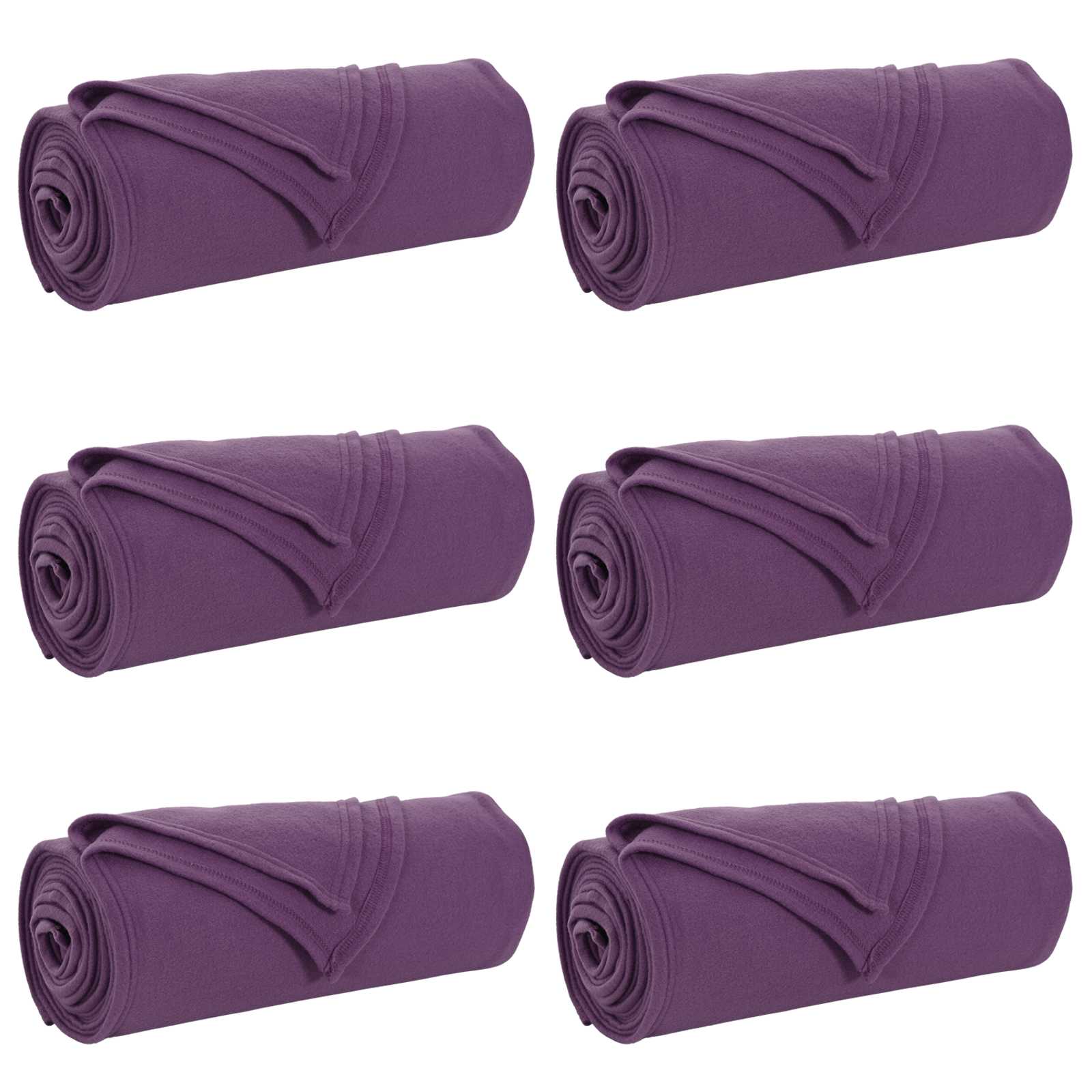 Vidaxl-Teppiche 6 Stück lila 240 x 220 cm Fleece