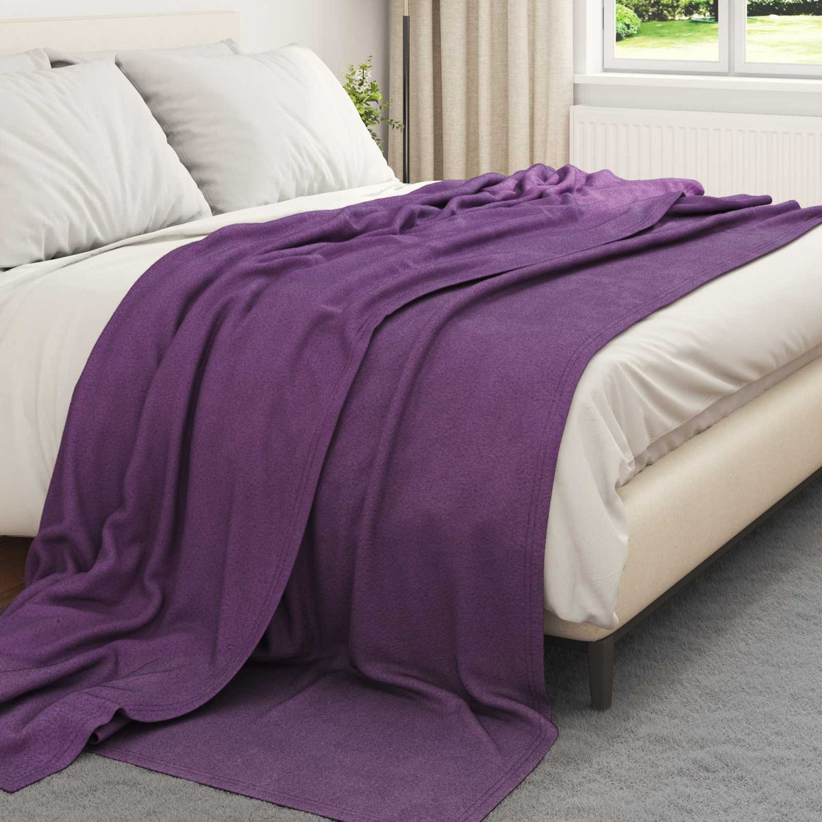Vidaxl-Teppiche 6 Stück lila 270 x 240 cm Fleece
