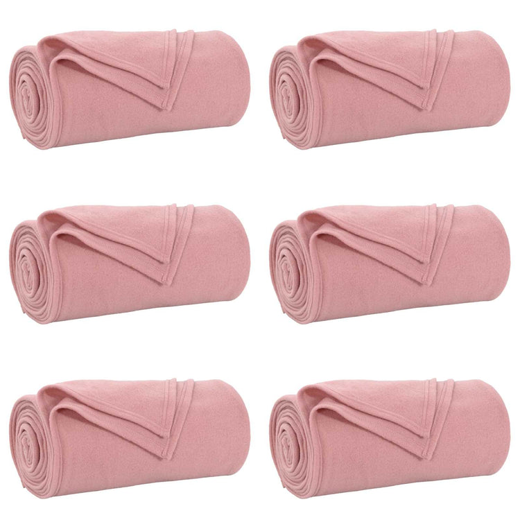 Vidaxl-Teppiche 6 Stück rosa 170 x 130 cm Fleece