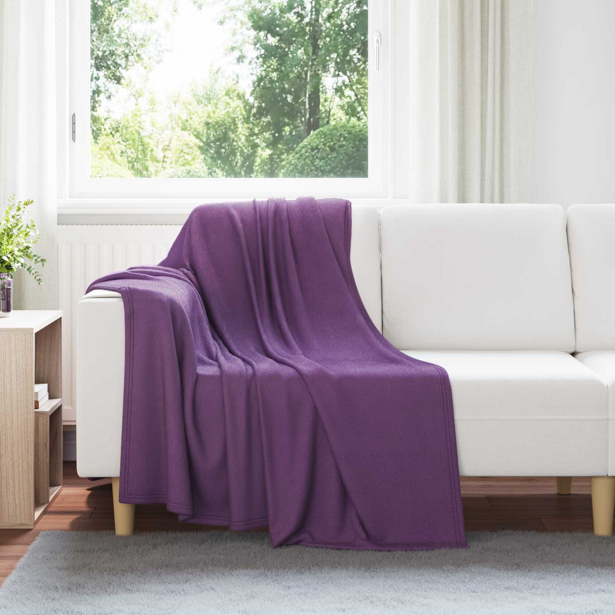 Vidaxl-Teppiche 24 Stück lila 170 x 130 cm Fleece