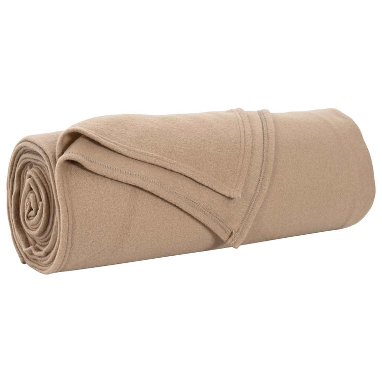 Vidaxl Überwurfdecke Kamel 350 x 270 cm Fleece