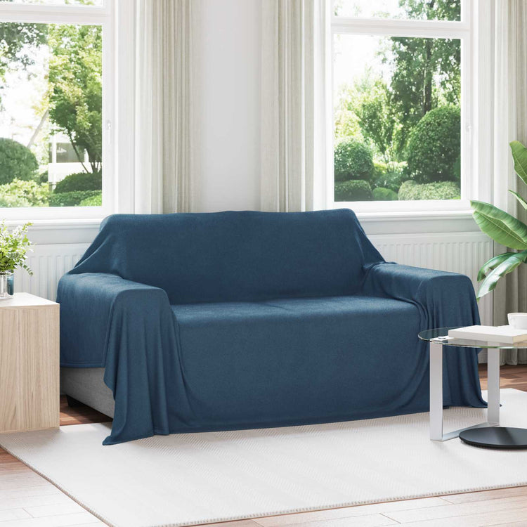 Vidaxx Überwurfdecke Marineblau 280 x 210 cm Fleece
