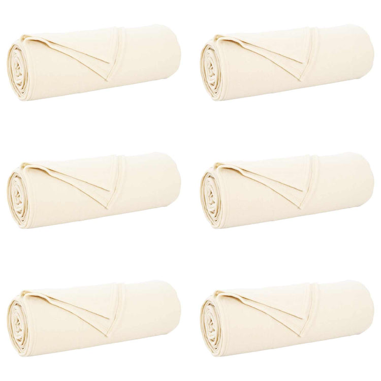 Vidaxl-Teppiche 6 Stück Creme 350 x 270 cm Fleece