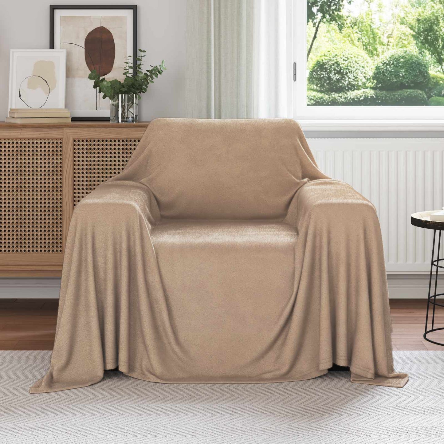 Vidaxl-Teppiche 6 Stück Kamel 210 x 140 cm Fleece