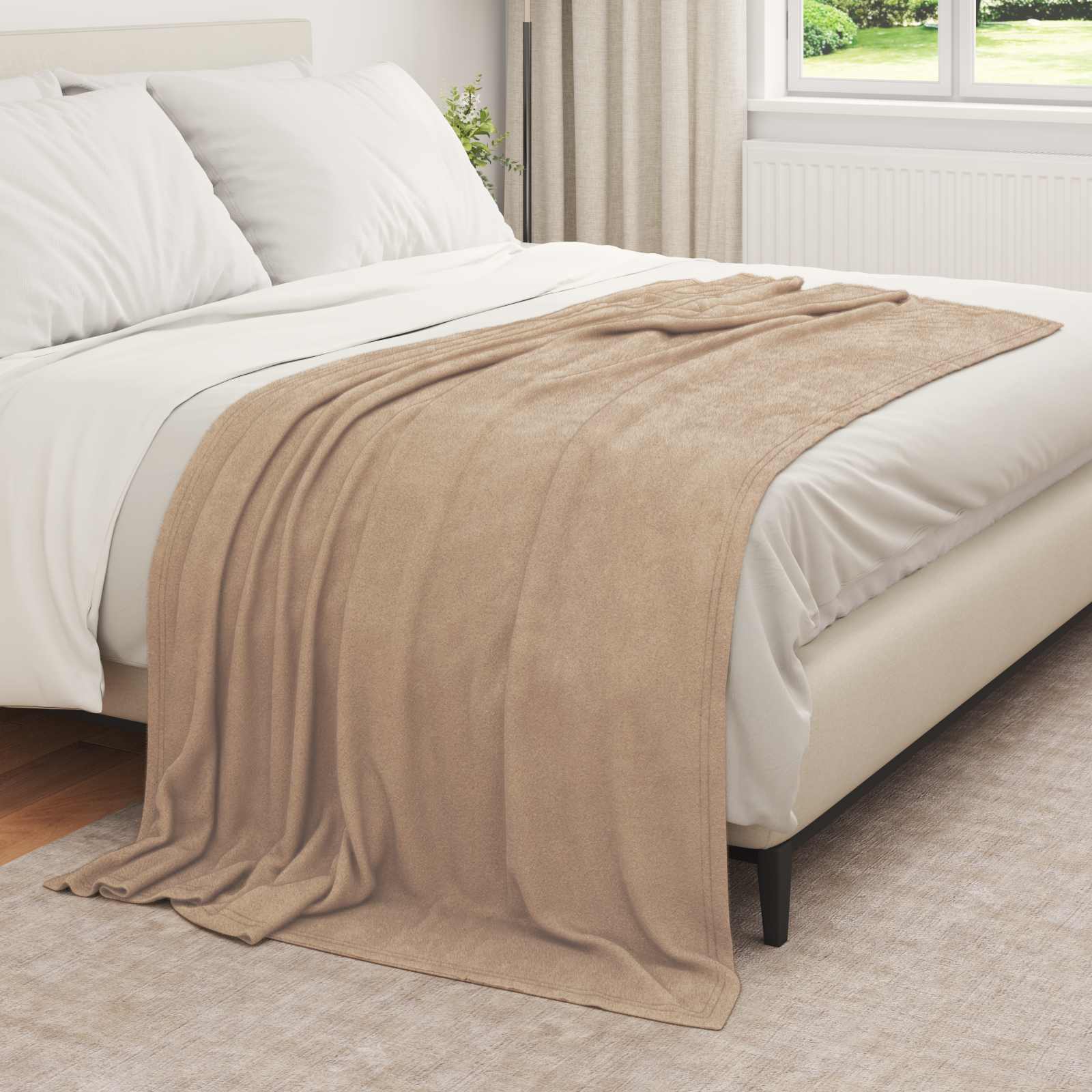 Vidaxl-Teppiche 6 Stück Kamel 210 x 140 cm Fleece