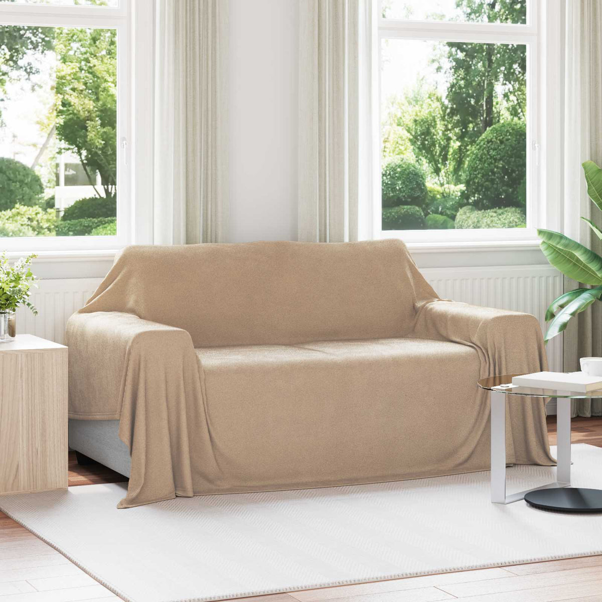 VidaXL Teppiche 6 Stück Kamel 280 x 210 cm Fleece