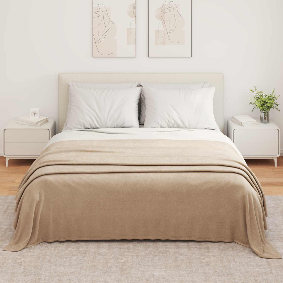 VidaXL Teppiche 6 Stück Kamel 350 x 270 cm Fleece