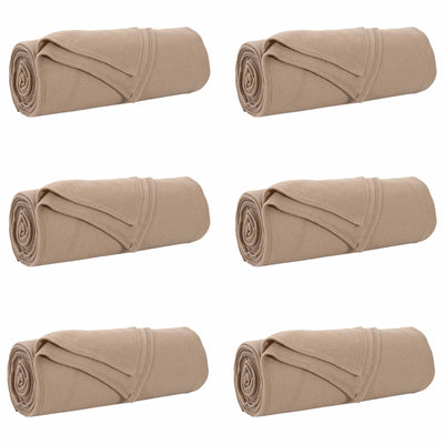 VidaXL Teppiche 6 Stück Kamel 350 x 270 cm Fleece
