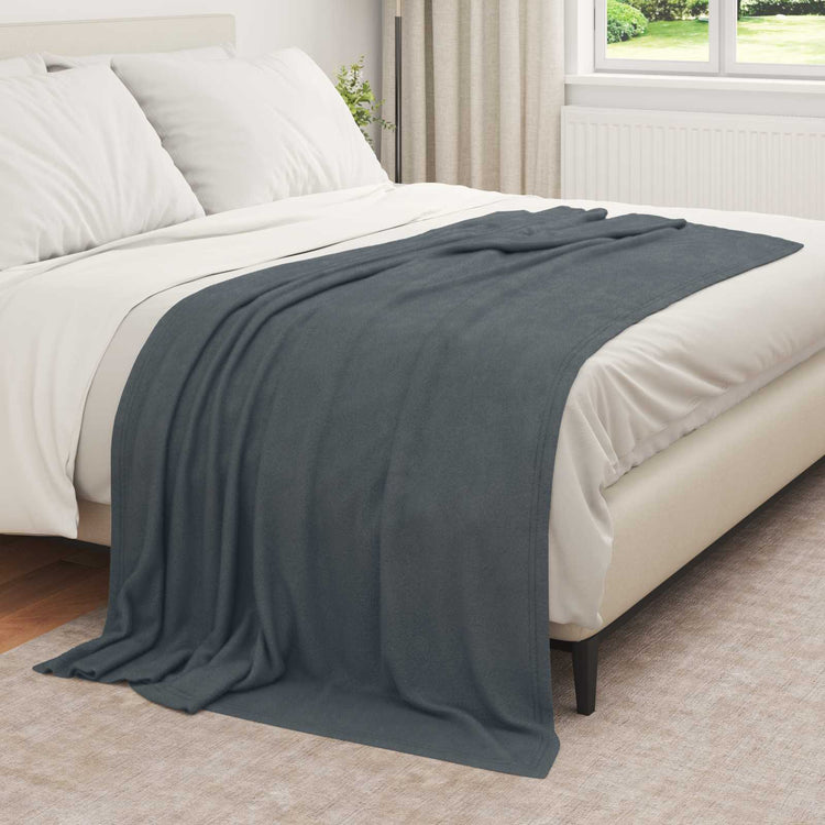Vidaxl-Teppiche 6 Stück dunkelgrau 210 x 140 cm Fleece