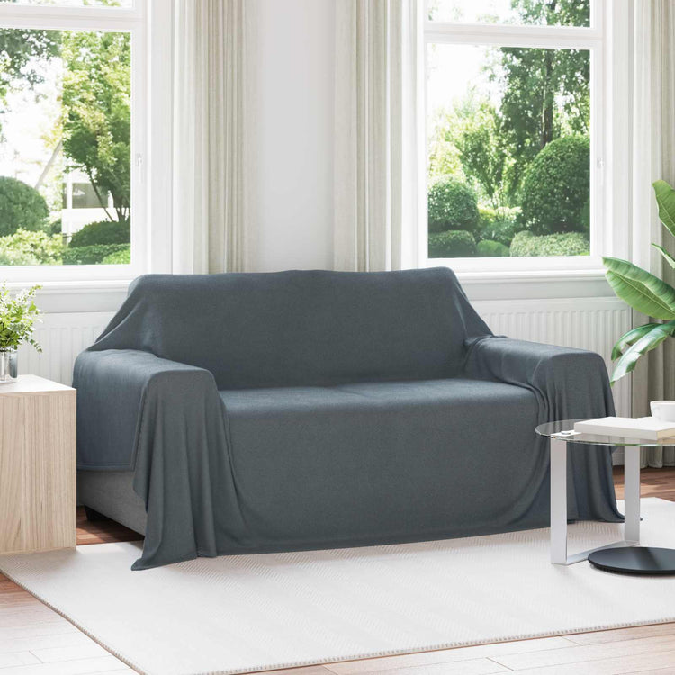 Vidaxl-Teppiche 6 Stück dunkelgrau 280 x 210 cm Fleece