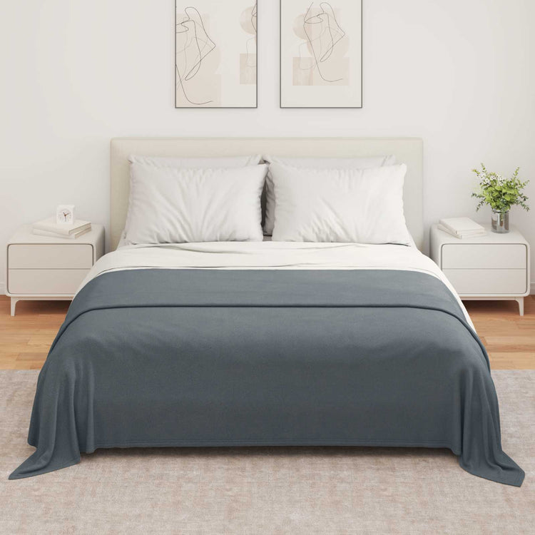 Vidaxl-Teppiche 6 Stück dunkelgrau 280 x 210 cm Fleece