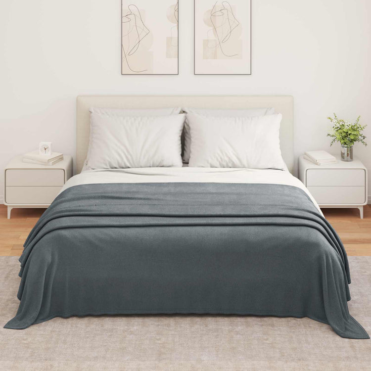 Vidaxl-Teppiche 6 Stück dunkelgrau 350 x 270 cm Fleece