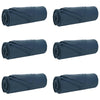 VidaXL Teppiche 6 Stück Marineblau 280 x 210 cm Fleece
