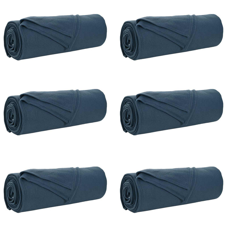 VidaXL Teppiche 6 Stück Marineblau 280 x 210 cm Fleece