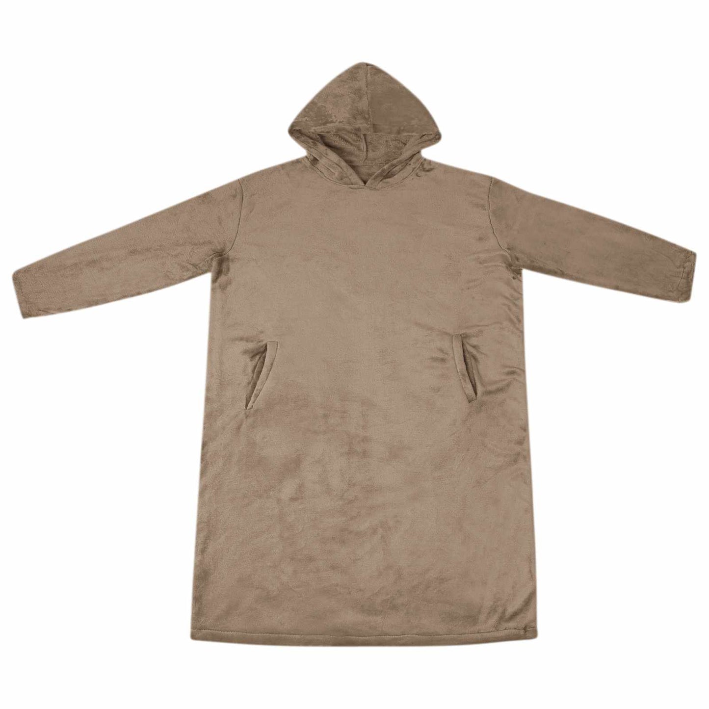 Vidaxl Decke Hoodie Kamel L Flanell