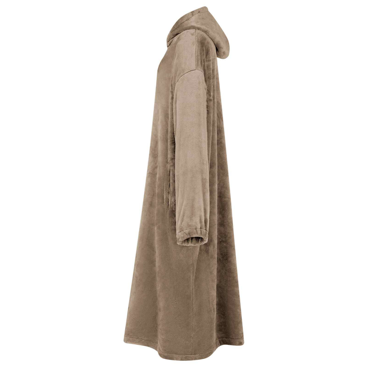 Vidaxl Decke Hoodie Kamel L Flanell