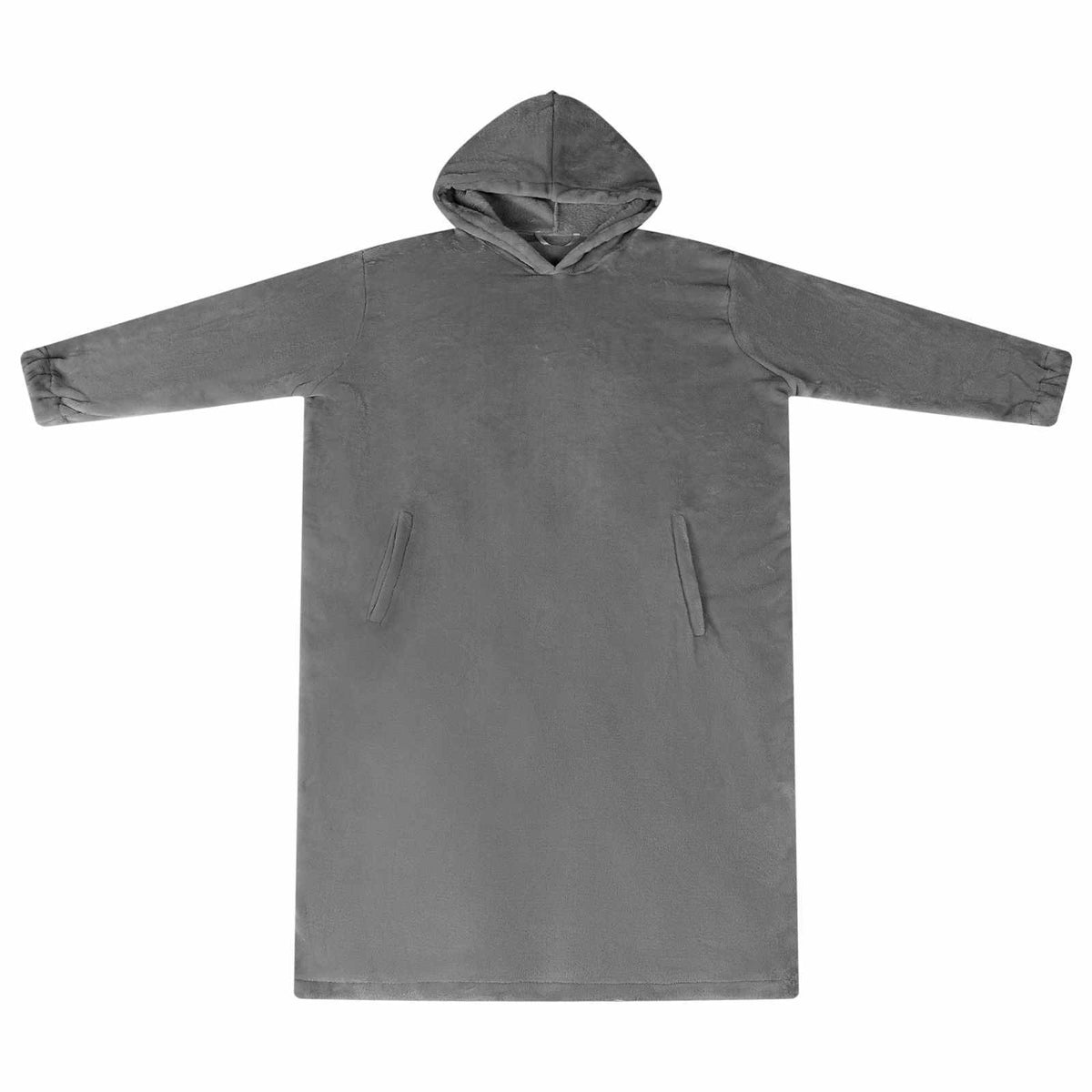 Vidaxl Decken-Hoodie dunkelgrau mit Flanell