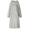 Vidaxl Decke Hoodie grau s Flanell