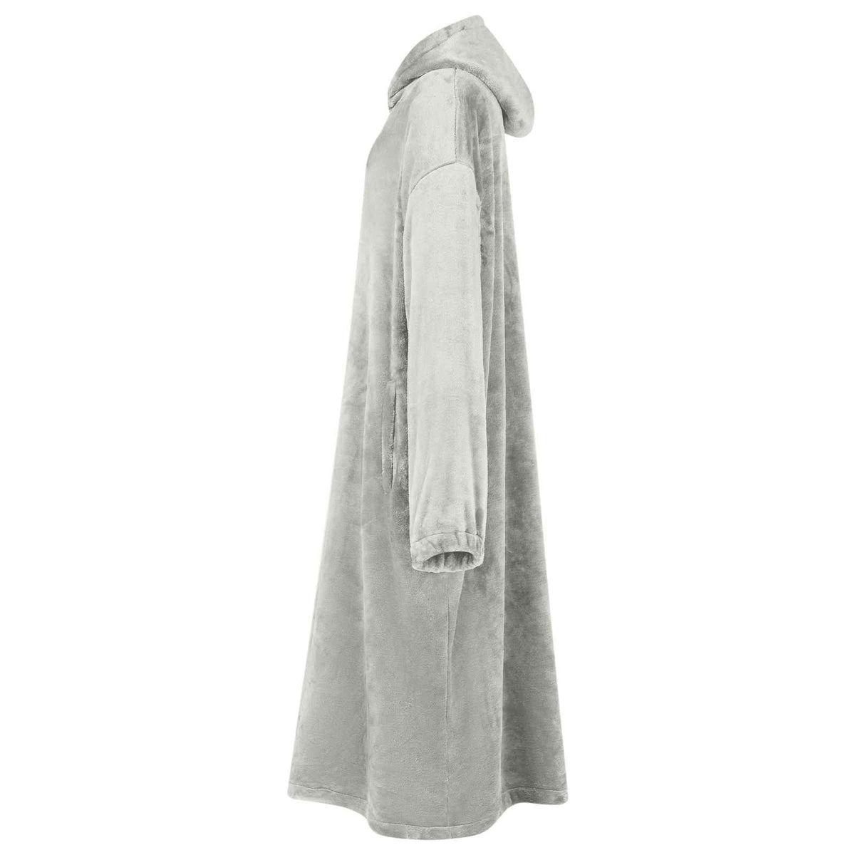 Vidaxl Decke Hoodie grau s Flanell