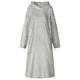 Vidaxl Decke Hoodie grau l Flanell