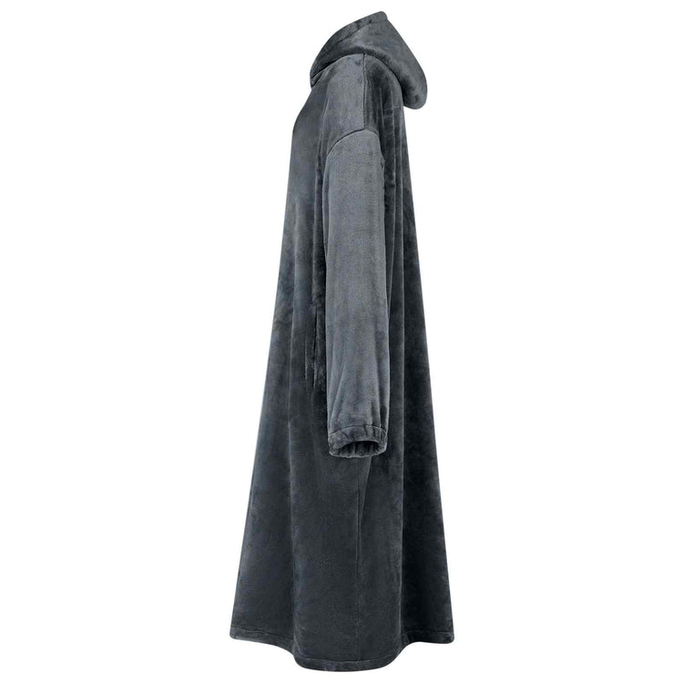 Vidaxl Decke Hoodie Marineblau L Flanell