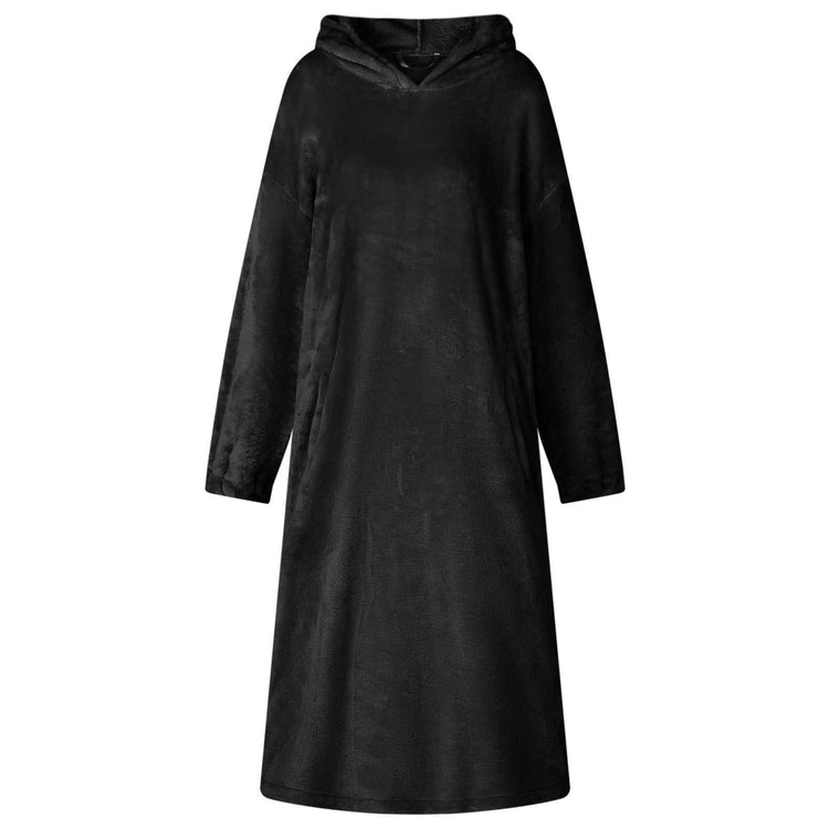 Vidaxl Decke Hoodie schwarz s Flanell