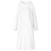 Vidaxl Decke Hoodie weiß s Flanell
