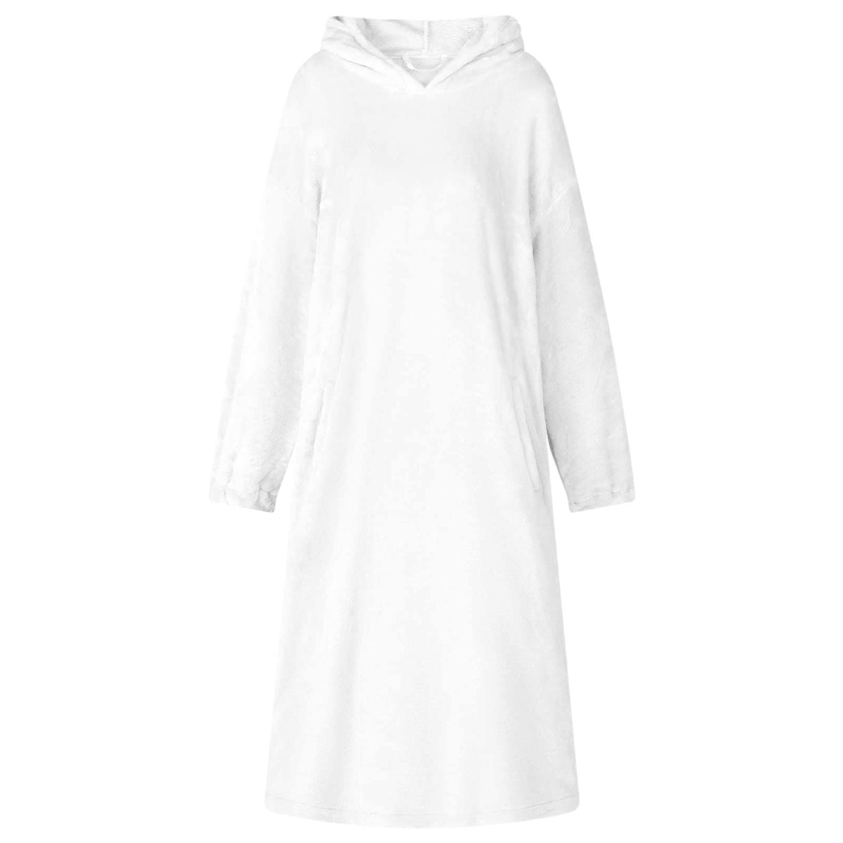 Vidaxl Decke Hoodie weiß s Flanell