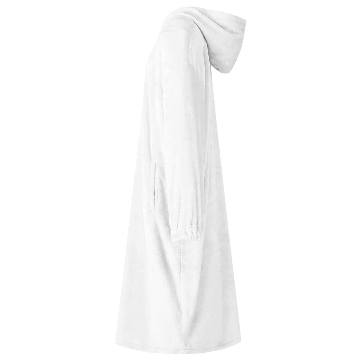Vidaxl Decke Hoodie weiß s Flanell