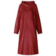 Vidaxl Decke Hoodie Burgunderrot L Flanell