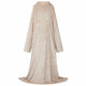 Vidaxl Decke Hoodie beige aus Flanell