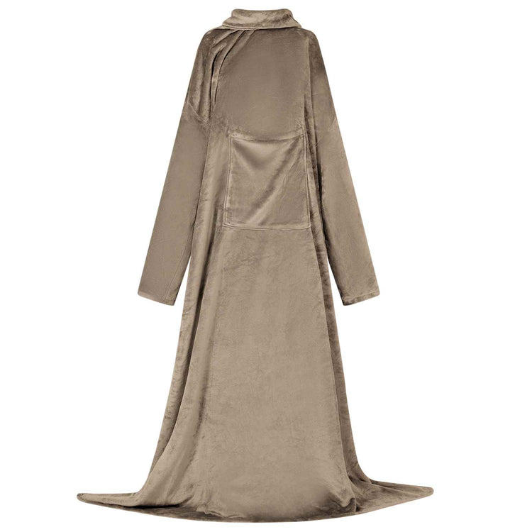 Vidaxl Decke Hoodie Kamel f Flanell