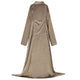 Vidaxl Decke Hoodie Kamel f Flanell