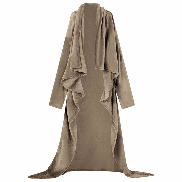 Vidaxl Decke Hoodie Kamel f Flanell