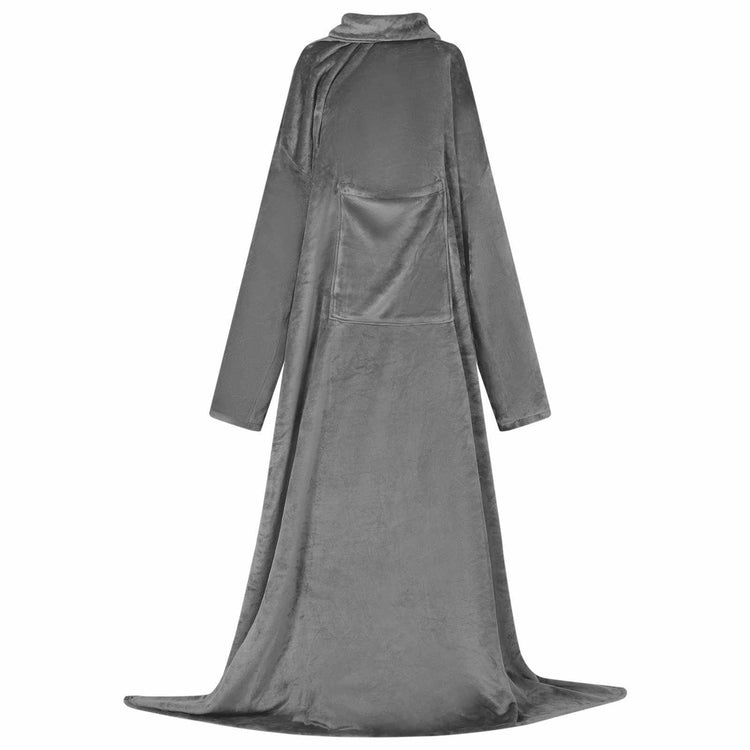 Vidaxl Decke Hoodie dunkelgrau aus Flanell