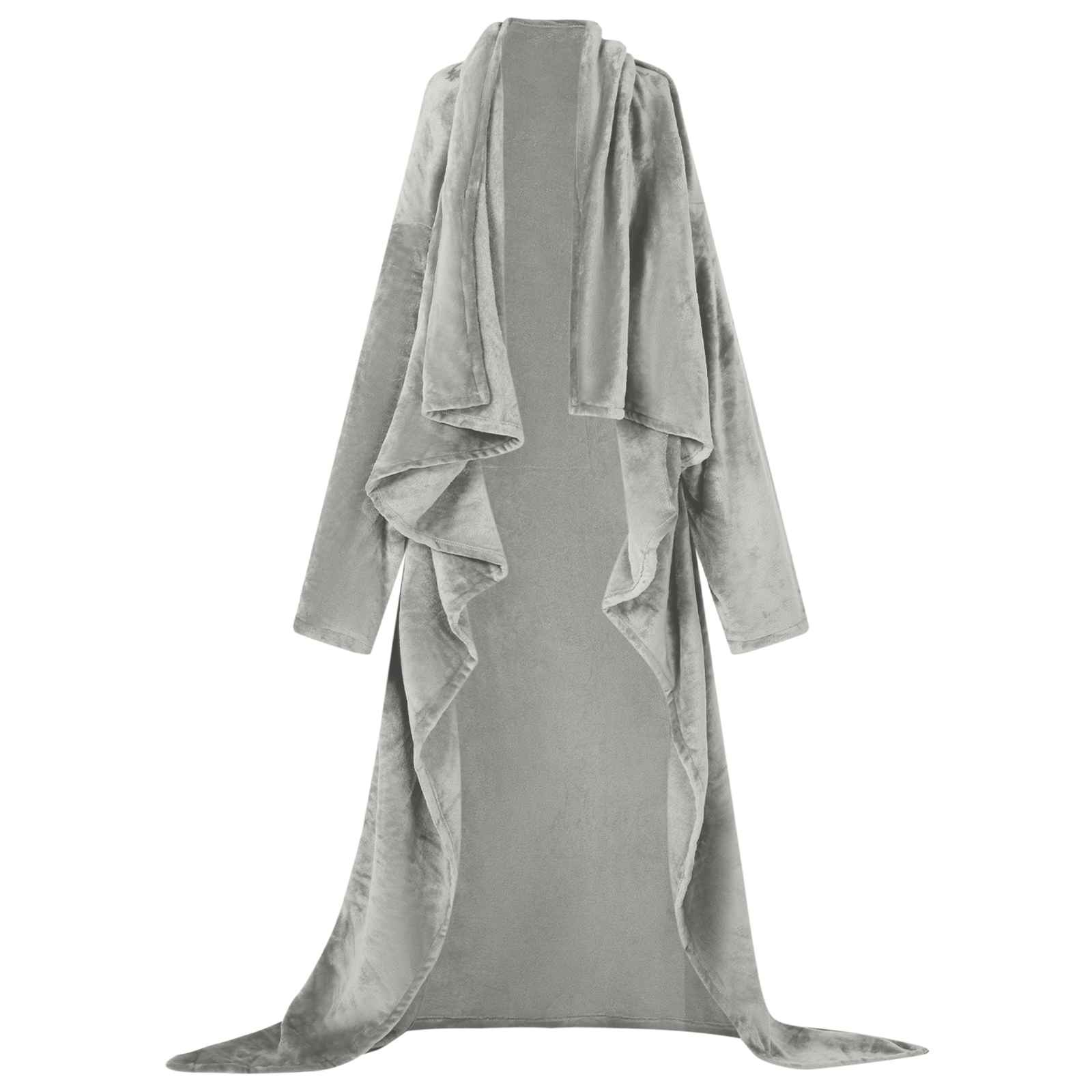 Vidaxl Decke Hoodie grau aus Flanell