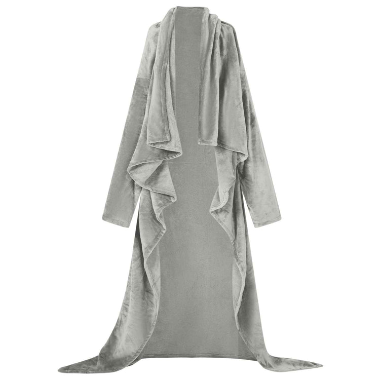 Vidaxl Decke Hoodie grau aus Flanell