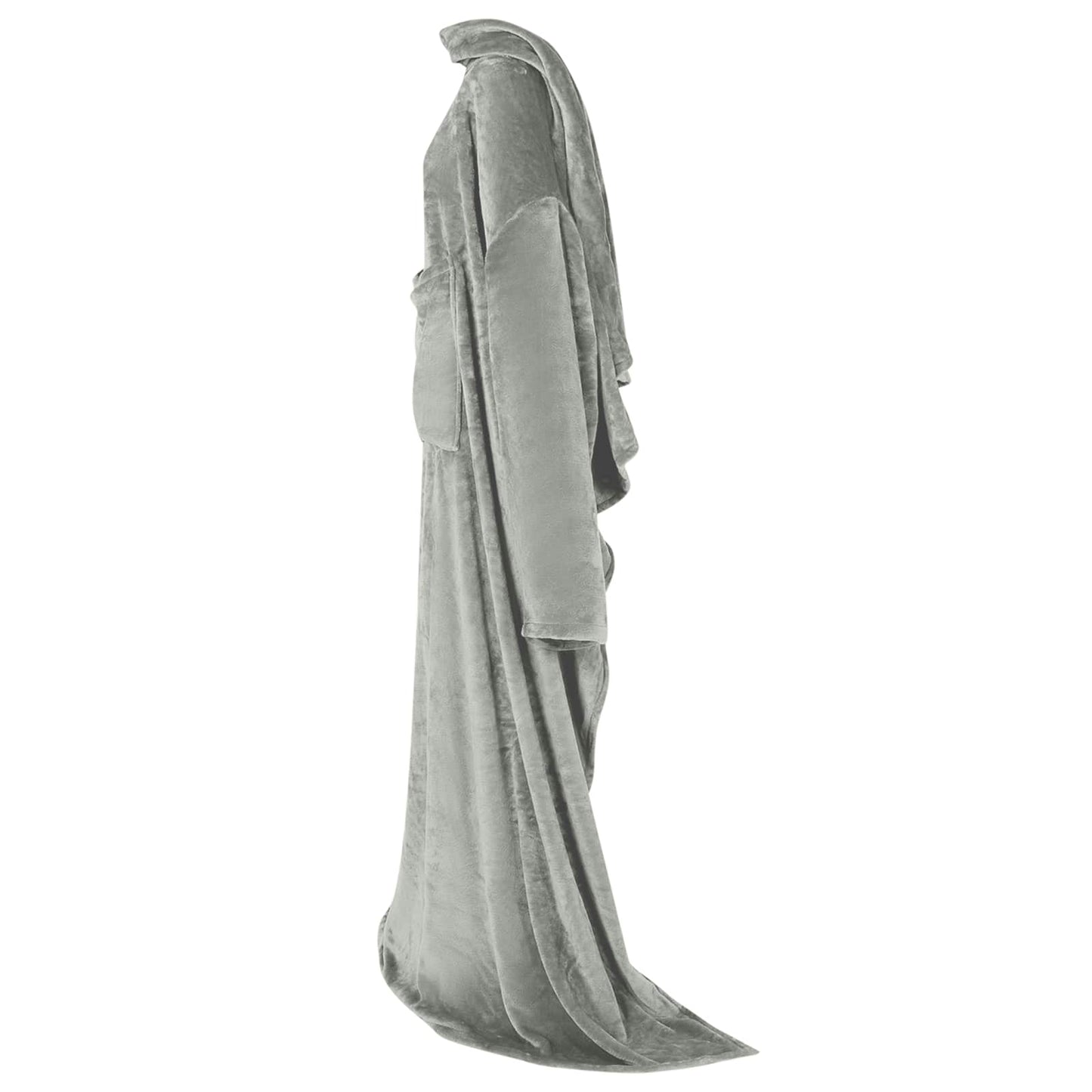 Vidaxl Decke Hoodie grau aus Flanell