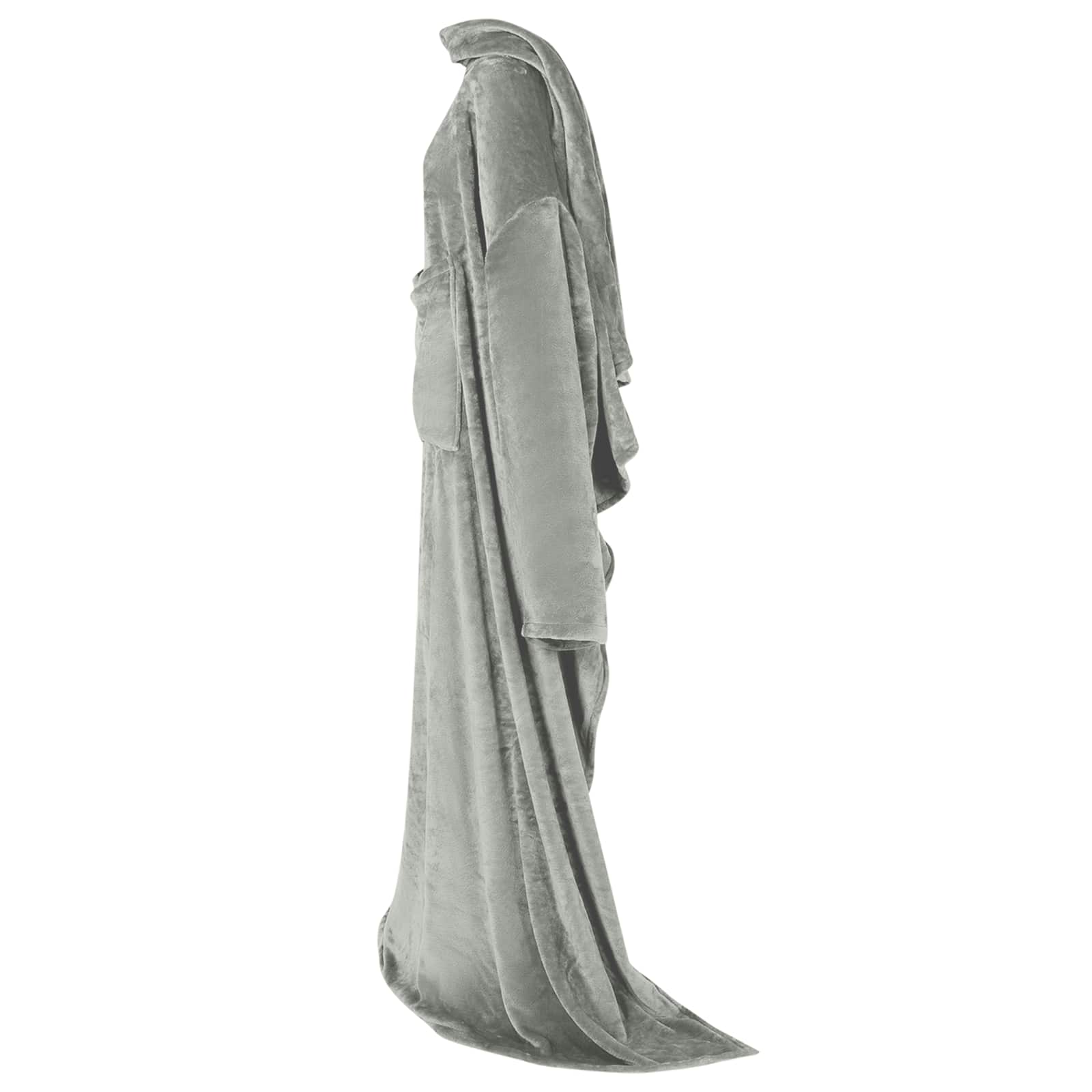 Vidaxl Decke Hoodie grau aus Flanell